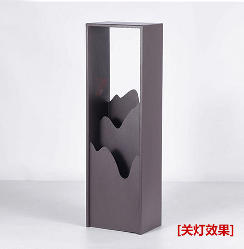 QDCPD-019現(xiàn)代庭院意境山巒特色草坪燈關燈效果展示
